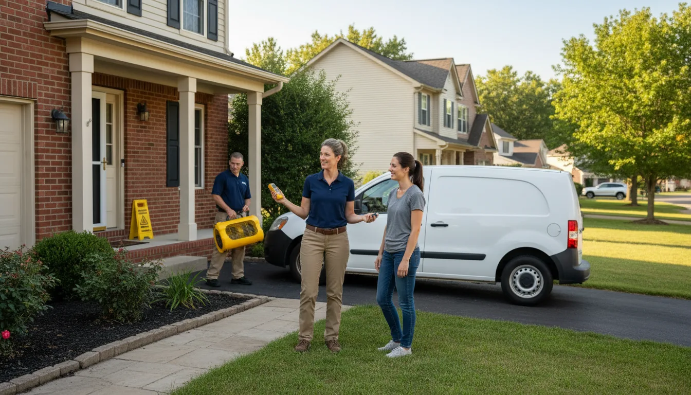 Residential water damage restoration in Gallitzin, PA